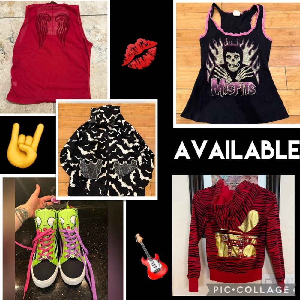 Lots of cute vintage y2k punk clothes available!